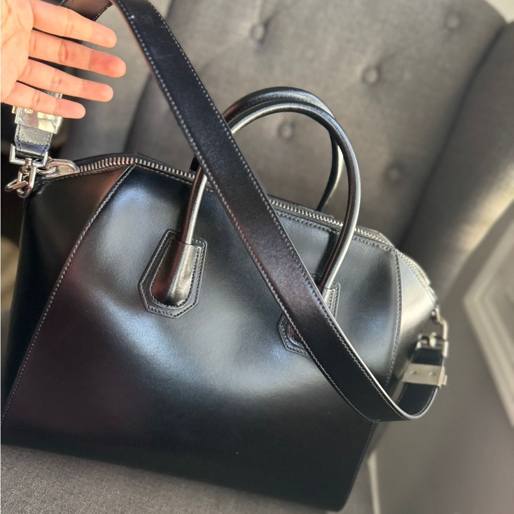 Givenchy Black Leather Satchel - Picture 2 of 16